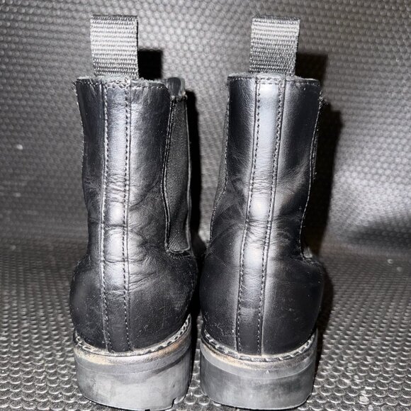 Thursday Boot Company Legend Black Matte Leather Chelsea Boots Women’s Size 7.5 - Picture 3 of 9